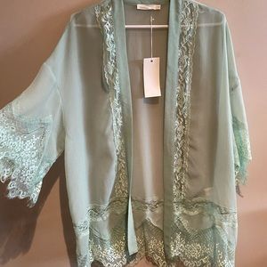 Pastel Green Kimono